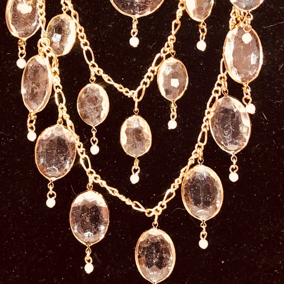 🌈 Elle Crystal Gem Statement Necklace - Picture 5 of 6